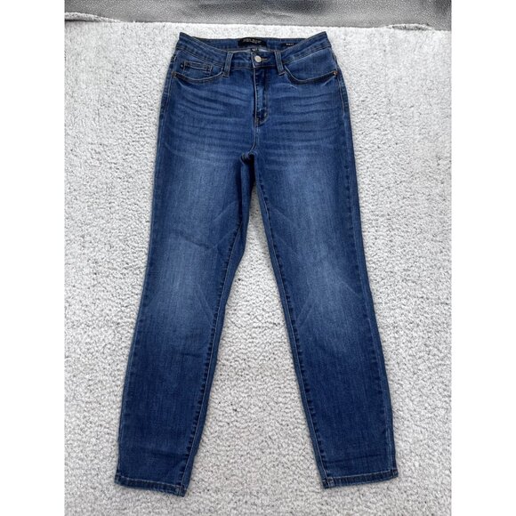 Judy Blue Denim - Judy Blue Jeans Womens 5/27 Blue Medium Wash Slim Fit Hi-Rise